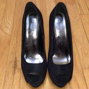 Black Sparkly Stilettos